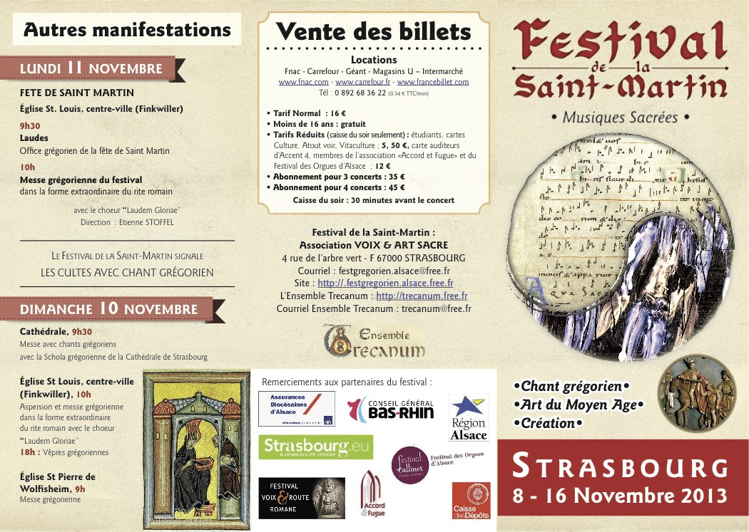 Programme du festival